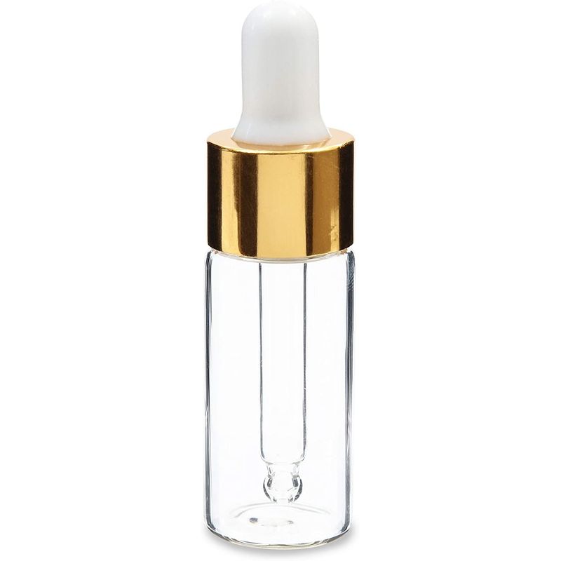 Juvale 15 Pack 4oz Amber Glass Bottles With Eye Dropper Dispenser