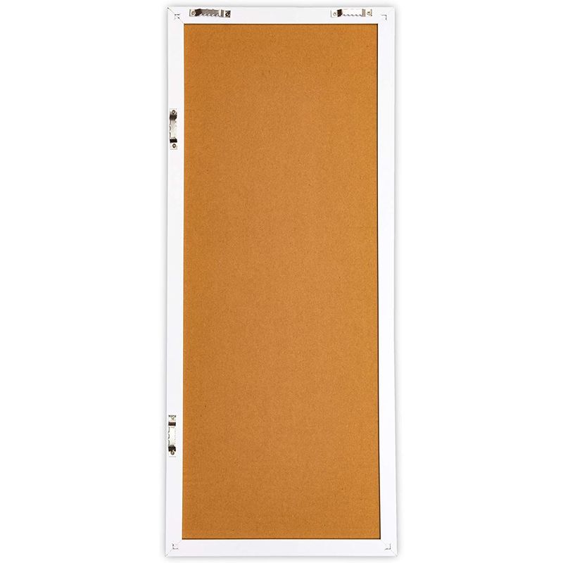 Decorative Cork Board, Bulletin Board with Frame (9.7 x 23.7 In)