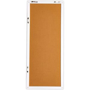Decorative Bulletin Board, Diamond Pattern Cork Board (23.7 x 9.7 x 0.6 in)