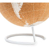 Cork Globe, 6 Push Pins, Educational World Map for Desktop (7.87 x 9.84 in)