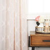 Grommet Curtain Panels, Sheer Pink Faux Linen (54 x 84 Inches, 2 Pack)