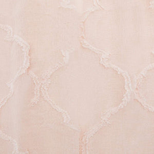 Grommet Curtain Panels, Sheer Pink Faux Linen (54 x 84 Inches, 2 Pack)