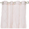 Grommet Curtain Panels, Sheer Pink Faux Linen (54 x 84 Inches, 2 Pack)