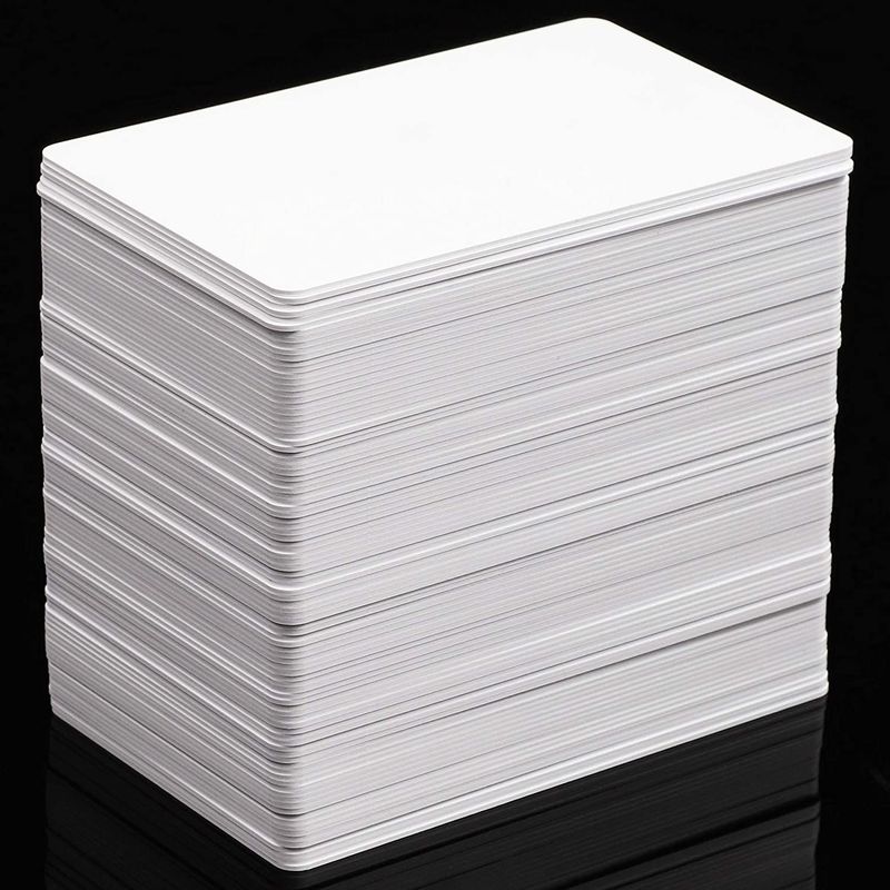 Inkjet Printable Compatible PVC Cards for ID (3.35 x 2.15 in, 100 Pack)