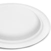 Small White Sugarcane Bagasse Plates, Round Dessert Plates (6 In, 125 Pack)