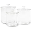 Acrylic Jars Set, Plastic Apothecary Containers with Lids (3 Pack)