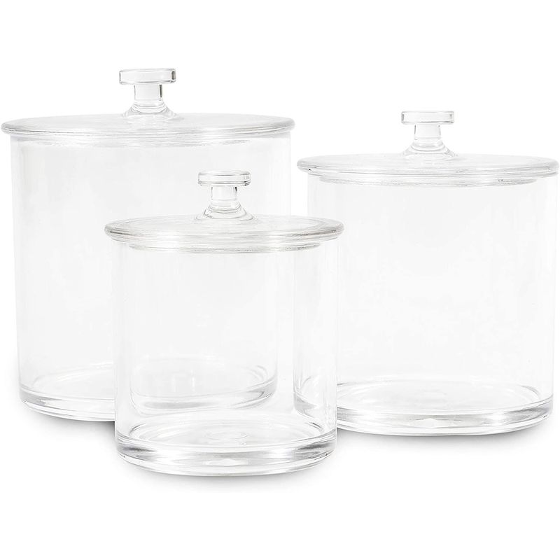 Boutique All in One Clear Storage Boxes with Lids, Premium Plastic Storage Containers with Lids for Home, Kitchen, Office & Outdoor Events, Sturdy 