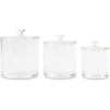 Acrylic Jars Set, Plastic Apothecary Containers with Lids (3 Pack)