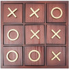 Wooden Tic Tac Toe Coffee Table Game (9.5 x 9.5 in)