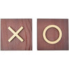 Wooden Tic Tac Toe Coffee Table Game (9.5 x 9.5 in, 10 Pieces)