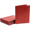 Pocket Folders, Red Tri-Fold File Organizers (11.5 x 9 Inches, 24 Pack)