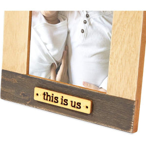 Juvale Rustic Wooden Picture Frame for 4 x 6 in Family Photos (5.9 x 0.4 x 7.9 in)