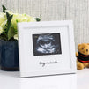 White Sonogram Keepsake Frame for 4 x 3 Ultrasound Photos (7 x 6.5 Inches)