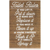 Juvale Funny Bathroom Decor, Wooden Bathroom Wall Sign (9 x 14 Inches)