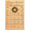 Juvale Wooden Advent Calendar with Christmas Wreath, Holiday Countdown (10 x 16.1 Inches)