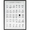 Juvale Laundry Room Symbols Sign, Wall Decor (11.8 x 15.7 Inches)