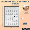 Juvale Laundry Room Symbols Sign, Wall Decor (11.8 x 15.7 Inches)