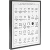 Juvale Laundry Room Symbols Sign, Wall Decor (11.8 x 15.7 Inches)