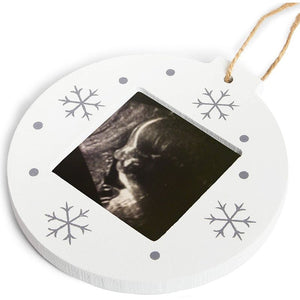 Baby Sonogram Picture Frame, Ultrasound Christmas Ornament (4 Inches)