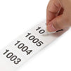 Live Show Number Stickers 1001 to 2000, Inventory Labels (1000 Pack)