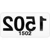 Reverse Number Stickers for Live Sale, 1501-2000 (2 x 1 Inches, 500 Pack)