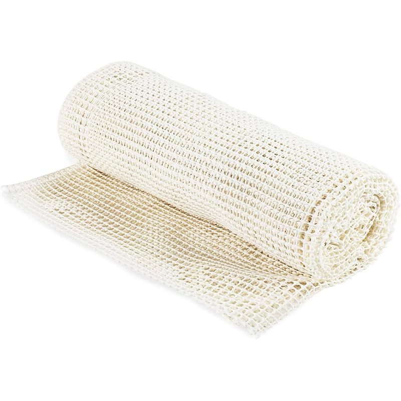 Nonslip Area Rug Gripper Pad for Hardwood Floors, Box Weave (White, 5 x 7 Feet)