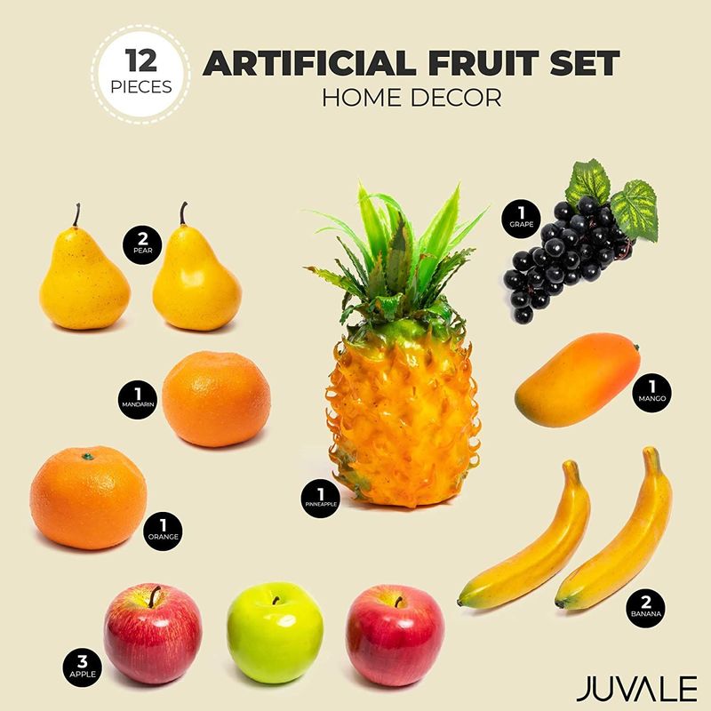 10 Piece Artificial Faux Fruit for Home Decor/Staging - household