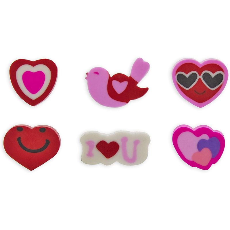 Feltom Valentines Day Gifts for Kids - 30 PCS Heart Erasers for