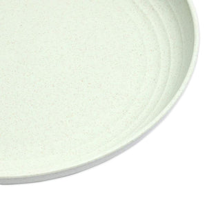 Wheat Straw Plates, Unbreakable Plate (Green, 9 in, 6 Pack)