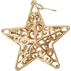 3D Gold Star Christmas Tree Ornaments (4 x 1.5 x 4 Inches, 12 Pack)