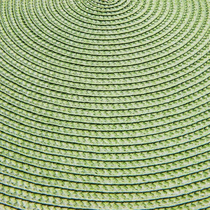 Juvale Round Woven Placemats (Green, 15 in, 4 Pack)