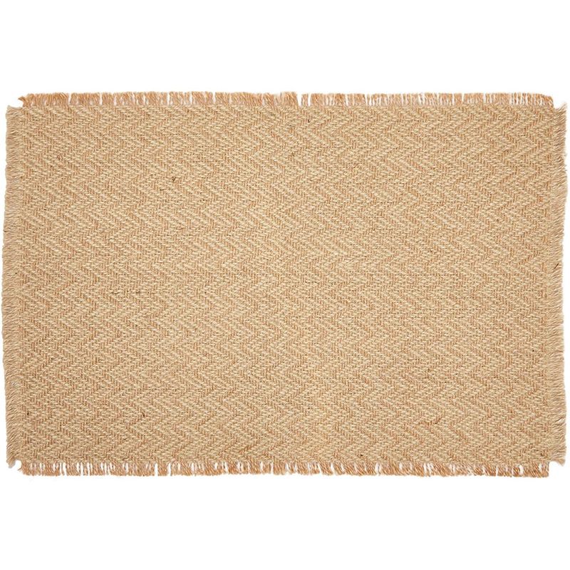 Woven Placemats for Dining Table, Boho Home Décor (19 x 13 in, 6 Pack)