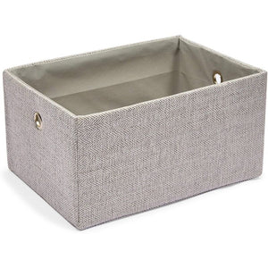 Juvale Fabric Basket Storage Containers, 4 Sizes (Grey, 4 Pieces)