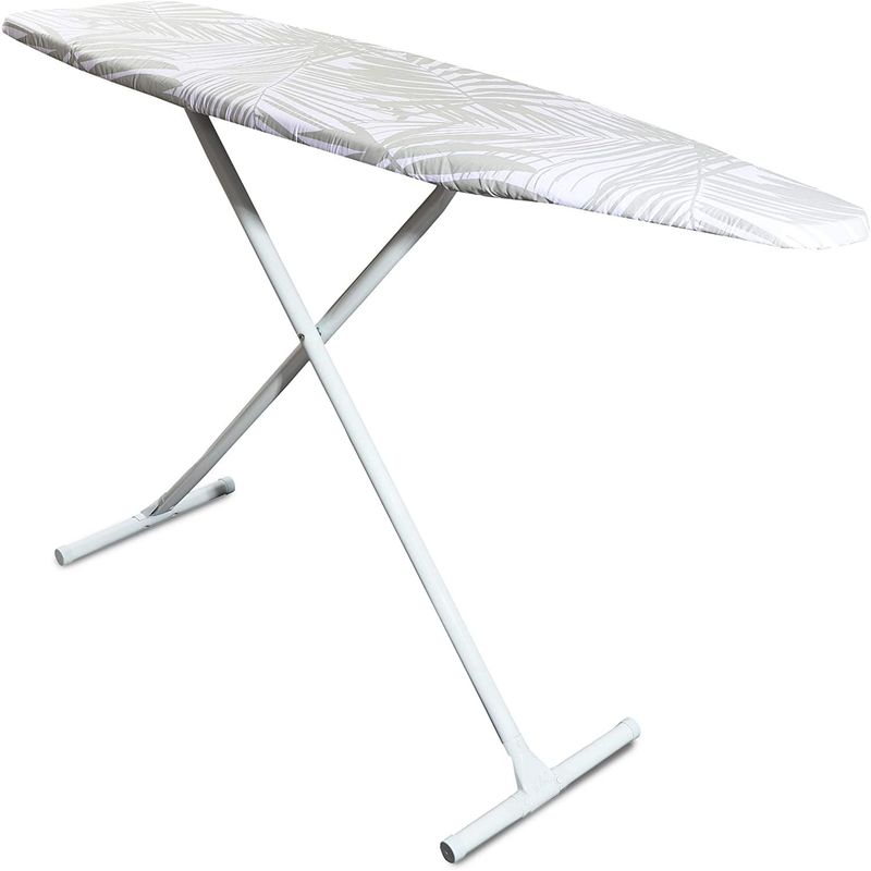 Juvale Ironing Board Cover and Pad, Heavy Duty, White Palm Print (15 x 54 in)