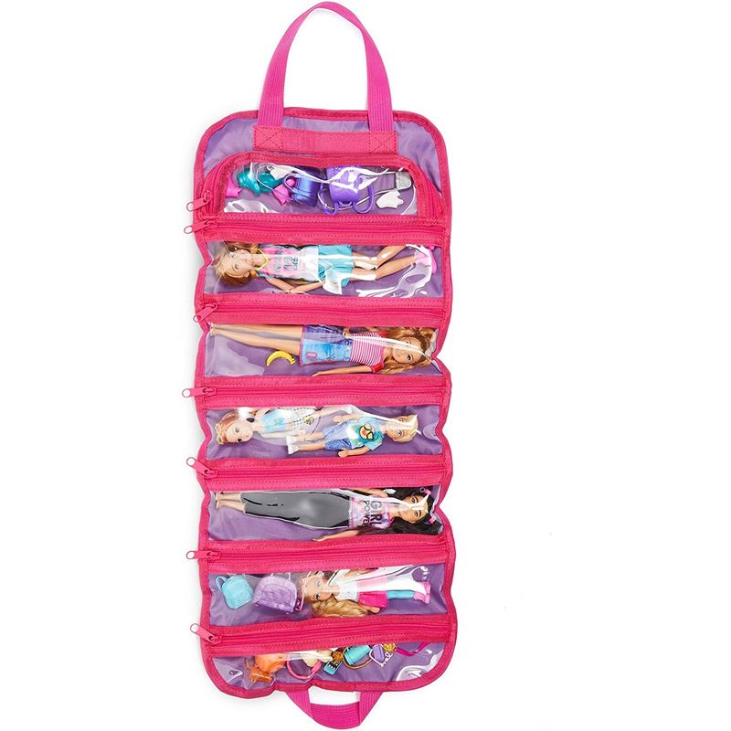 Hanging Toy Storage Organizer for Kids (Purple, 10.6 x 25 Inches)