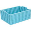 Blue Wooden Crate Nesting Boxes for Storage (3 Sizes, 3 Pieces)