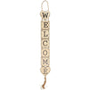 Juvale Wood Welcome Home Front Door Signs with Hemp Rope (2 Pack)