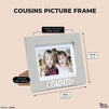 Juvale Cousins Picture Frame for 4 x 6 and 5 x 7 Inch Photos (Grey, 9 x 0.5 x 7.1 Inches)