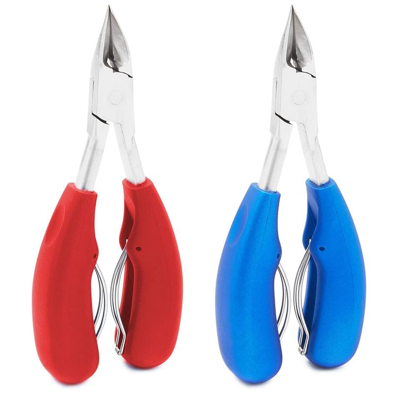 2 Slanted Edge Cuticle Clippers Nail Cuticle Trimmer Cutting