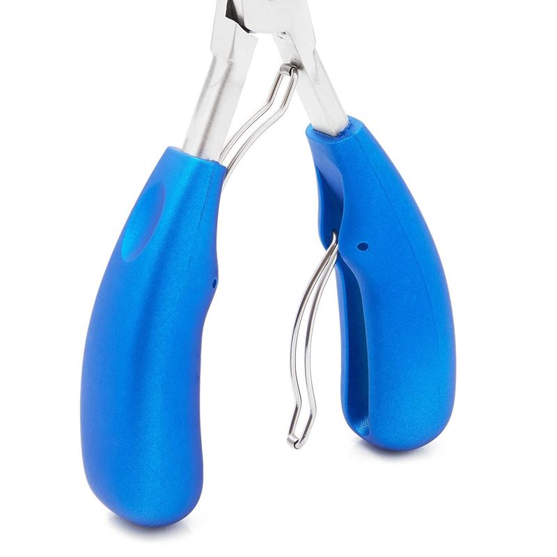 NAIL CLIPPER SET SMALL AND LARGE BLUE HANDLE