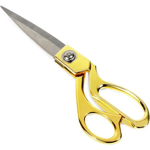 Gold Stainless Steel Sewing Scissors for Quilting, Fabric Crafts (10.3 in)