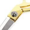 Gold Stainless Steel Sewing Scissors for Quilting, Fabric Crafts (10.3 in)