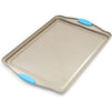 Nonstick Baking Pan Set, Bakeware with Blue Silicone Handles (4 Pack)