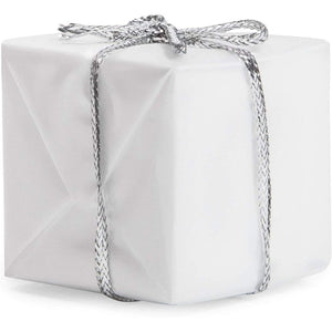 Mini Christmas Decorations, Small Rustic Present Boxes (White, 1.15 in, 72 Pack)