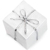Mini Christmas Decorations, Small Rustic Present Boxes (White, 1.15 in, 72 Pack)