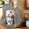 Juvale Wooden Guitar Picture Frame for 3 x 5 Inch Photos (12 x 17 x 1 Inches)