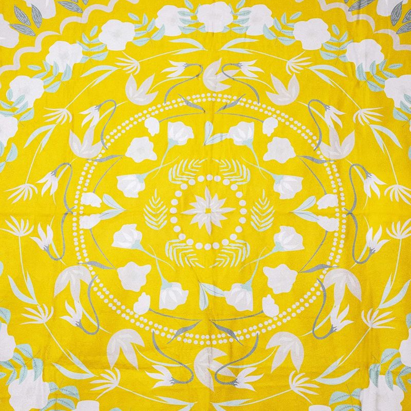 Yellow Mandala Bohemian Wall Hanging (59 x 80 Inches)