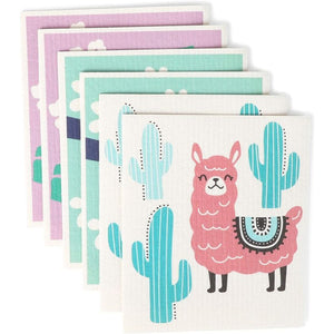 Swedish Dishcloths, Animal Dish Towels for Kitchen (7 x 8 in, 6 Pack)