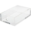 Clear Acrylic Napkin Holder with 50 White Napkins (9 x 5.5 x 26 Inches)