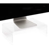 Acrylic Computer Monitor Stand, Clear Display Riser (4 x 15 x 10 Inches)